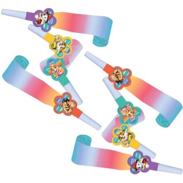 GWIZDKI papierowe kolorowe PAW PSI PATROL urodzinowe