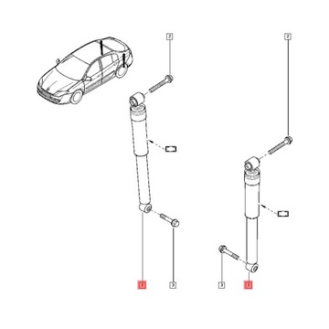 562100007R 562100001R TLUMIČ LAGUNA 3 RENAULT OE 1SZT.