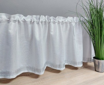Zazdrostka cyrkonie glamour biel 50cm szycie