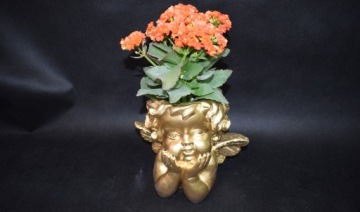 Вазон, чехол-ангел для искусственных цветов