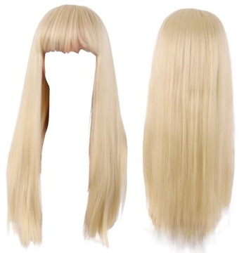 PERUKA WIG WŁOSY BLOND DŁUGIE BARBI COSPLAY STRÓJ NA BAL KARNAWAŁ