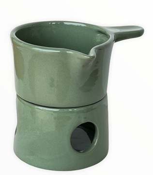 Podgrzewacz ceramiczny zielony pastelowy 2 el. 180ml