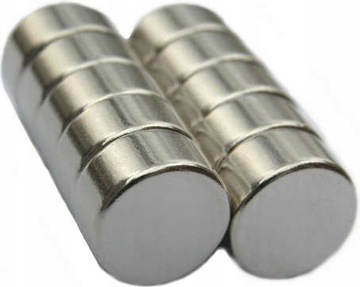 MAGNESY Neodymowe Walcowy 8x6 mm OKRĄGŁY SILNY MOCNY N42 KRĄŻEK 8/6 Wałek