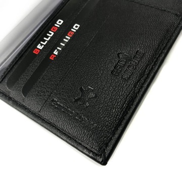 Кожаный чехол с RFID черный (черный)