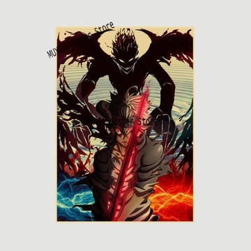 Plakat na płótnie Vintage Black Clover wystrój pla