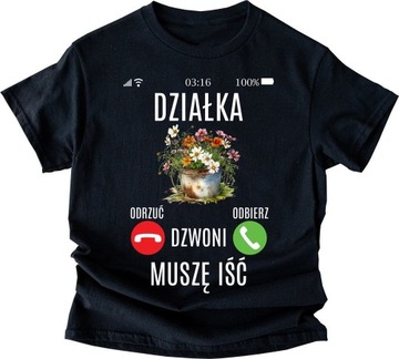 koszulka na działkę t-shirt na prezent XXL/3XL