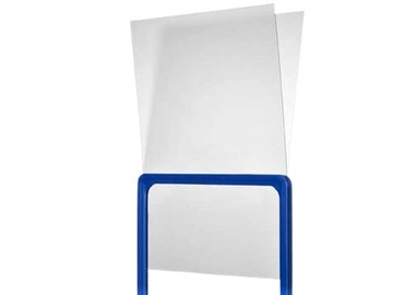 RAMKA NA ULOTKĘ PLAKAT CZERWONA + KIESZEŃ PLAKATOWA PRZECIWPYŁOWA - A4