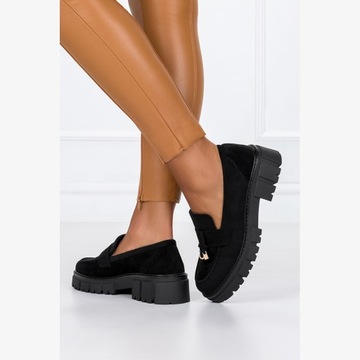 Moccasins Женская обувь вставлена ​​модная стабильная платформа украшения R 40