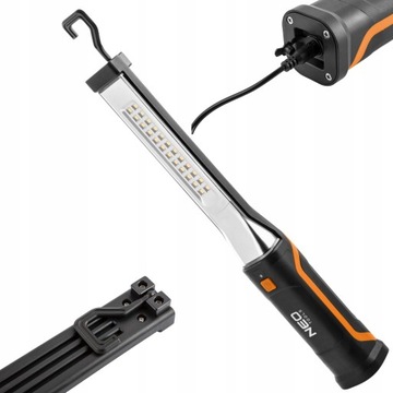 НЕО АККУМУЛЯТОРНАЯ ЛАМПА ДЛЯ МАСТЕРСКОЙ USB 600 ЛМ SMD СВЕТОДИОДЫ КРЮЧОК 99-043