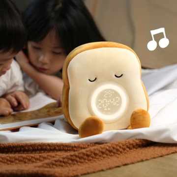 Светодиодный плюшевый будильник Toast, модель часов 1