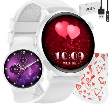 Zegarek SMARTWATCH Rubicon ODBIERANIE POŁĄCZEŃ SMS FB AMOLED 360X360 KROKI