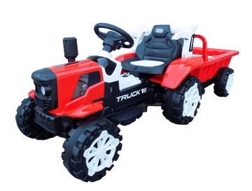 TRAKTOR NA AKUMULATOR Z PRZYCZEPĄ MP3 BLUETOOTH
