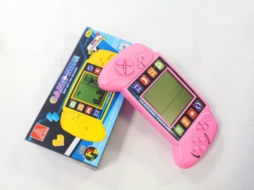 Большая 3,5-дюймовая игровая консоль Tetris черного цвета