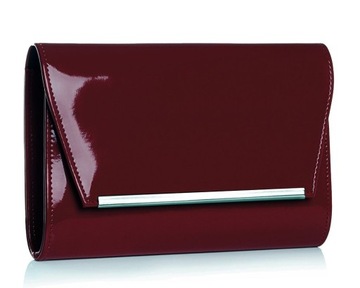Бордовый клатч SOLOME M10 PATTERN