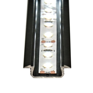 REJS LUMINO - ALUMINIOWY PROFIL KĄTOWY + KLOSZ DO TAŚMY LED - BIAŁY 1 METR
