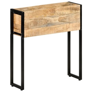 vidaXL Donica, 60x20x68 cm, surowe drewno mango