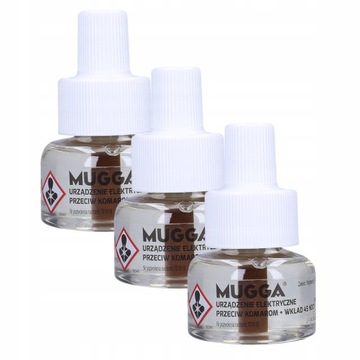 Elektrofumigator Mugga z wkładem 35 ml na komary do gniazdka noc środek