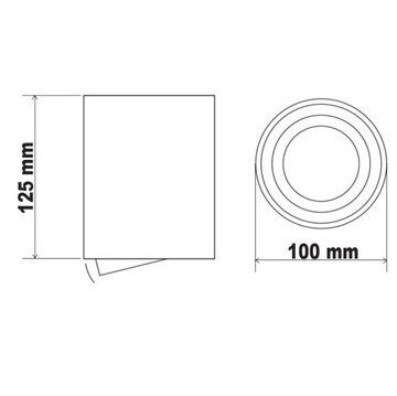 HADAR GU10 LED накладной ГАЛОГЕННЫЙ светильник, черный