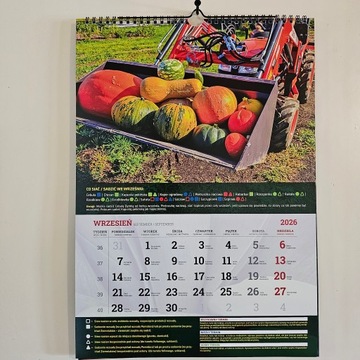 Kalendarz Warzywnika 2026 infouprawa Ogrodnika Terminarz Ścienny spiralny