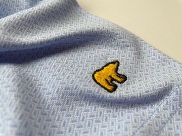 Синяя спортивная рубашка-поло с высоким воротником Jack Nicklaus, размер XL