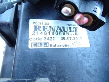 CHLADIČ VODY + VENTILÁTOR RENAULT CLIO IV FACELIFT 1.2 BENZÍN