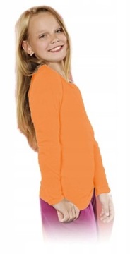 ФУТБОЛКА ОДНОТОННАЯ, ОРАНЖЕВАЯ, размер 122 POL