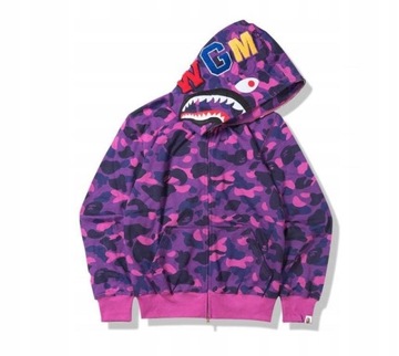BLUZA BA- PE TYPU SHARK KANGUR FIOLETOWY MORO KANGUR, XS
