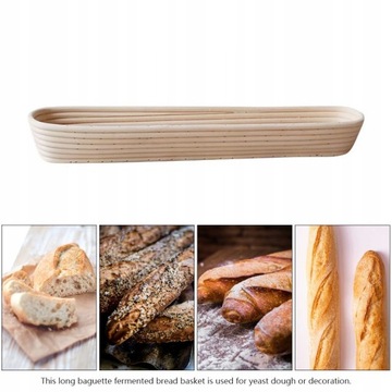 1Pc Banneton do sprawdzania Rattan Brotform kosz