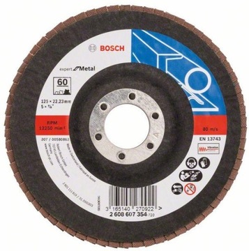Bosch 2608607354 Listkowa tarcza prosta Expert for Metal 125mm G60 X551
