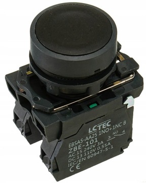 Przycisk pulpitowy IP54 czarny EBSA5-AA25/B