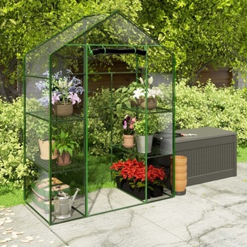 МИНИ-БАЛКОННАЯ ТЕПЛИЦА ПЛЕНОЧНАЯ 4 ПОЛКИ 195x140x70