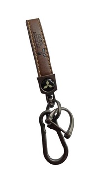 БРЕЛОК ДЛЯ БРЕЛОК MITSUBISHI БРЕЛОК ДЛЯ БРЕЛОК КОРИЧНЕВАЯ КОЖАНАЯ