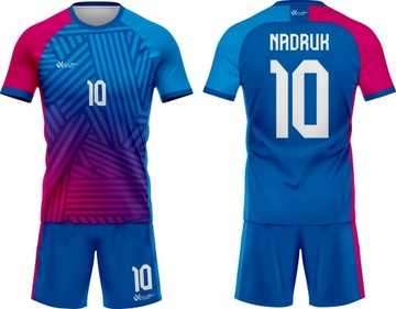 KOMPLET SPORTOWY PIŁKARSKI PERSONALIZOWANY KOLORY DO WYBORU 277