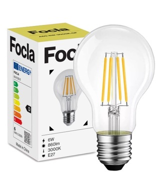 ŻARÓWKA LED FILAMENT E27 6W Edison Ozdobna RETRO
