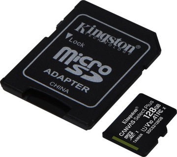 KINGSTON micro SD XC 128 ГБ UHS-I SDCS2 CANVAS PLU