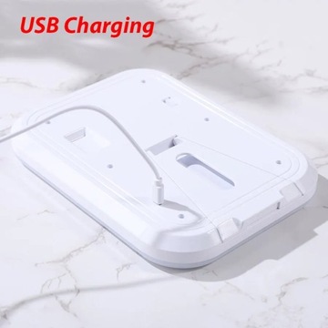 Светодиодное зеркало для макияжа со светодиодной подсветкой и сенсорным экраном Портативный стоячий складной фургон