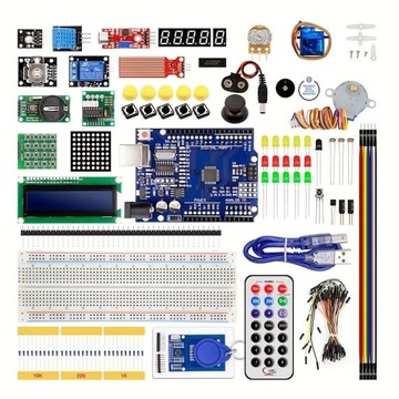 Zestaw elementów elektronicznych do Arduino, Pi - płytka stykowa - 830 szt