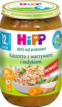 Hipp Kaszotto z warzywami , i indykiem BIO, 250g