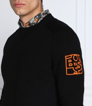 BOSS ORANGE sweter Kimede | Regular Fit | czarny