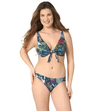 TRIUMPH BOTANICAL LEAF W 02 biustonosz bikini miękki z fiszbinami 44F / 90F