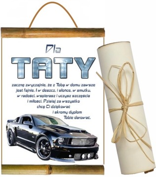 Prezent DLA TATY DYPLOM urodziny mamy DZIEŃ OJCA MATKI dla tatusia TATA