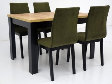 4 стула МЯГКИЕ Стол раздвижной 80х120/160