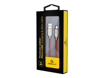 kabel USB -> Micro-USB ŁADOWARKA PS4 TELEFON / Czerwony