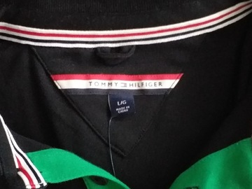 TOMMY HILFIGER KOSZULKA POLO Z DŁUGIM RĘKAWEM L