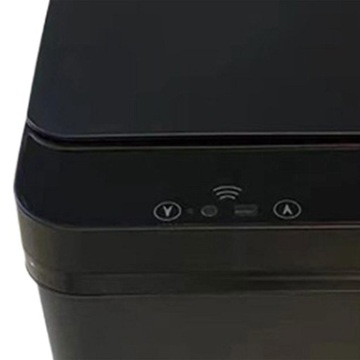 Inteligentny kosz na śmieci łazienkowy 15L Bezdotykowy kosz na śmieci do kuchni Łazienka czarny