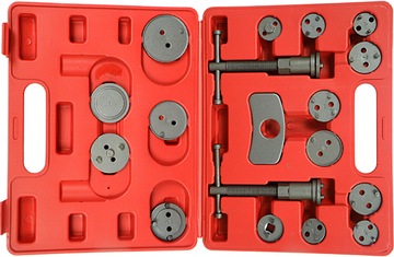 КОМПЛЕКТ ДЛЯ СНЯТИЯ ТОРМОЗНОГО ПОРШНЯ, 18 ЭЛЕМЕНТОВ.