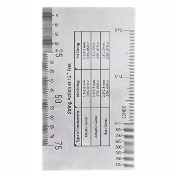 Измеритель действия струны Многофункциональная линейка для