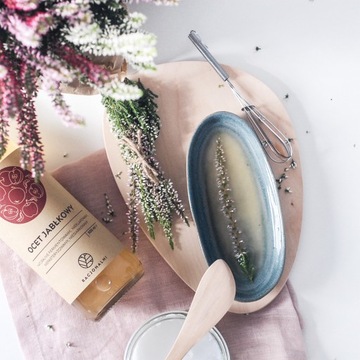 Ocet Jabłkowy NATURALNY Żywy NIEPASTERYZOWANY Mętny RACJONALNI 1l 1000 ml