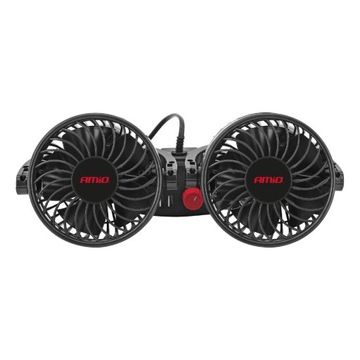 WIATRAK SAMOCHODOWY WENTYLATOR DO AUTA 12V AMiO