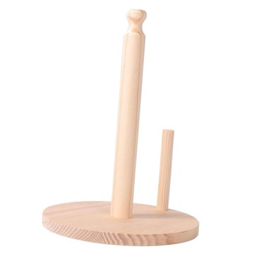 Drewniany uchwyt na ręczniki papierowe Pionowy stojak na chusteczki do stołu 15 cm x 30 cm